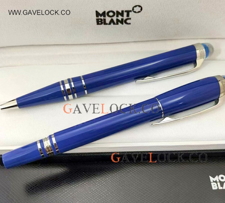 Montblanc Starwalker Blue Planet Rollerball or Ballpoint Blue Precious Resin